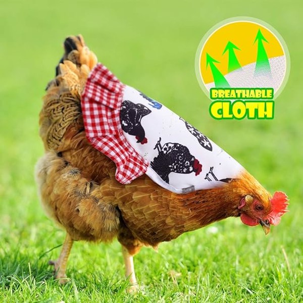 Kycklingsadel Kycklingjacka Remmar Hönsförkläde Fjäderfäskydd