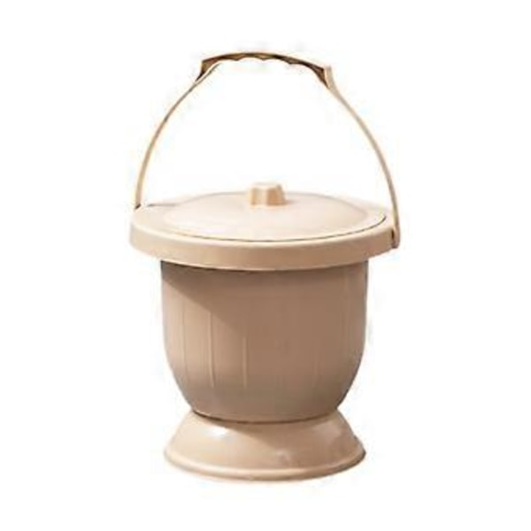 Kammare Pottspottkopp med Lock Förtjockad Urinflaska Natturinal Bärbar Spottkopp Urinalkruka för Camping Barn Vuxna (Khaki S) Khaki S
