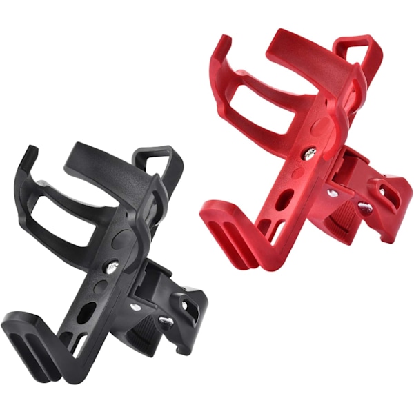 2-pak cykelflaskeholder, Let og stærk flaskeholder, pr. stk.