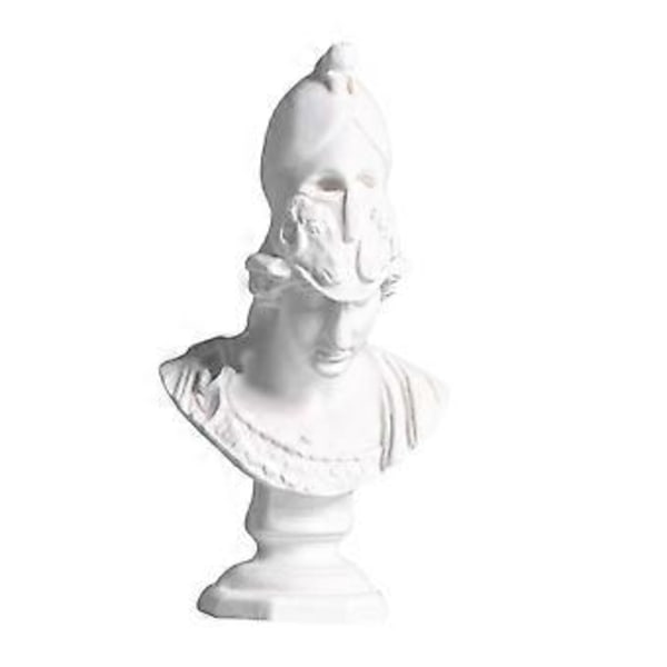 2.4 Tommer Klassisk Resin Gresk Hode Byste Statue Skulptur Figur Hjem Dekor Statue (Athena) Athena