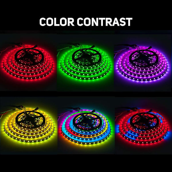 LED-illusion ljusslinga, IP20 bar board, 5V inbyggd IC-illusion