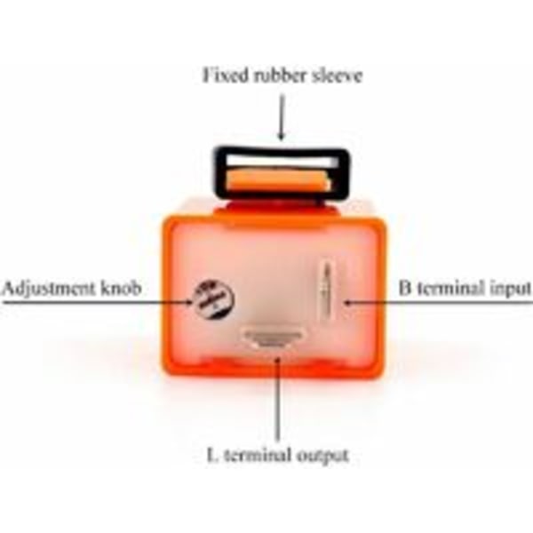 Orange-2 stycken 12V 2 stift blinkersrelä orange justerbar indikator