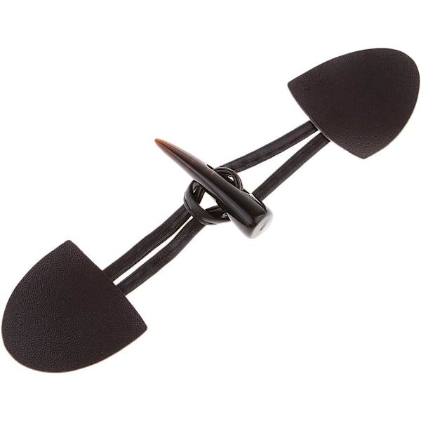 6 par läderknappar Horn Toggle Duffle-knappar för kappa kaffe