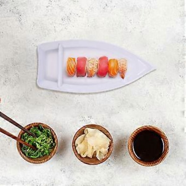 Båtformad Tallrik Snacksfat Sushi Serveringsbricka Japansk Stil Sushi Tallrik