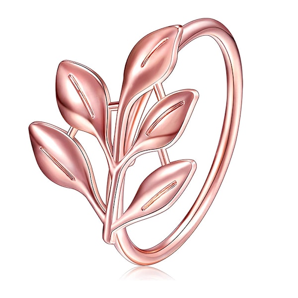 Servietringe og Holdere, (10 STK-ARK, Rosaguld) Metal Servietring