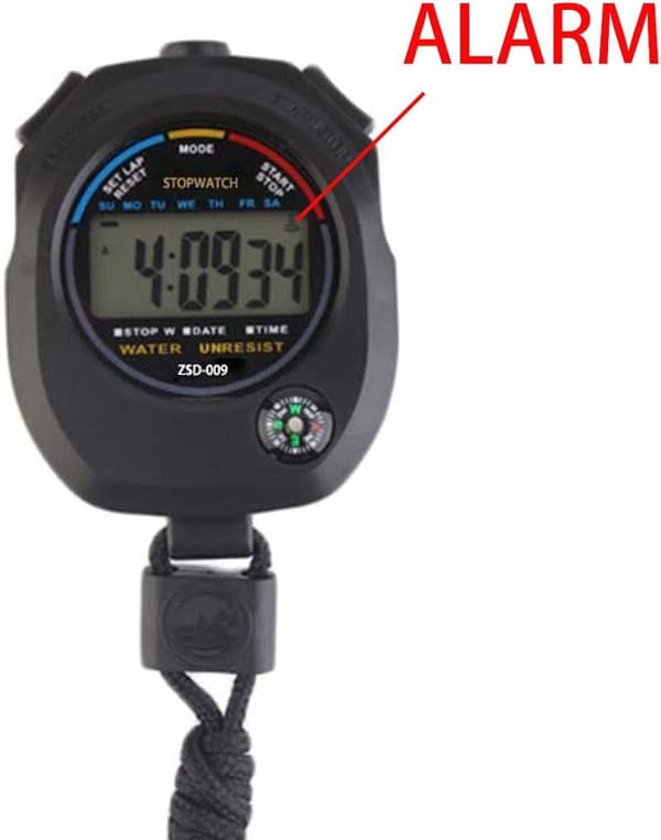 2-pak Multifunktionel Elektronisk Digital Sports Stopur Timer