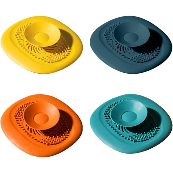 Silikonavloppspluggar, 4-pack, universell badkarsavtappning, skydd