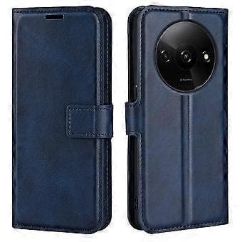 För Xiaomi Redmi A3/Poco C61 4G PU Läderfodral Magnetisk Stängning Plånbok Telefonfodral Style E