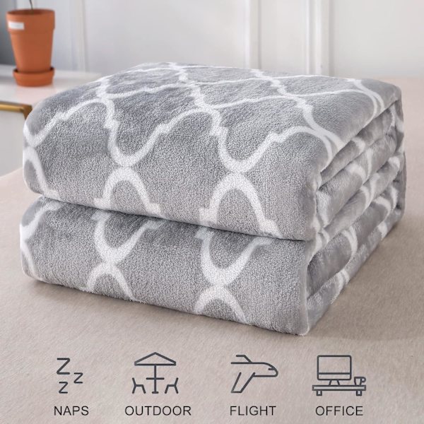 Flanell Fleece-teppe, Supermyk og Koselig Pluss-teppe