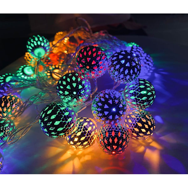 Boll Ljuskedjor, 6M 40 LED Ljusslinga, Färgglada Ljuskedjor