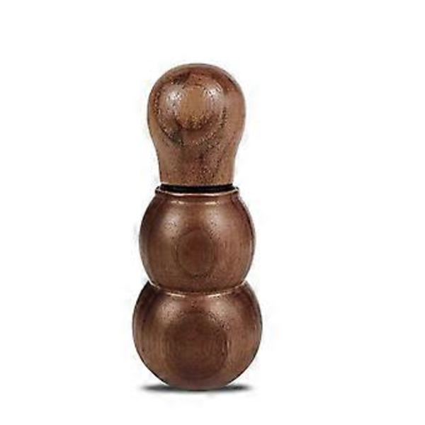 Kaffepulverblander Holdbar rustfri stålnål og træhåndtag Espresso-nål Kaffepulvernål Kaffetilbehør Walnut