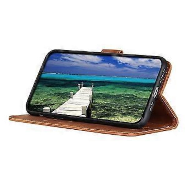Retro Tekstur Læder Etui Til OnePlus CE 2 Lite 5G Brown