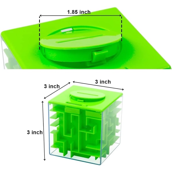 Money Maze Puzzle Box for Kids and Adults (Green), Perfect Money