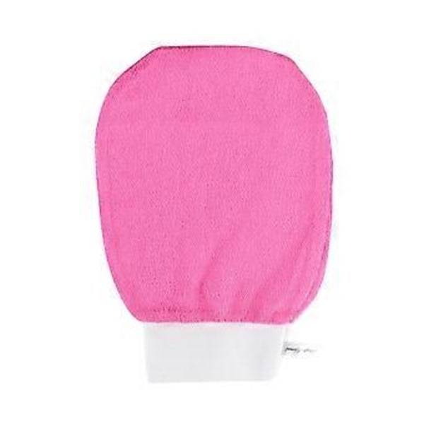 Hudeksfolierende handske, badehansker, grove sandbadehåndklæder, brusehansker Pink