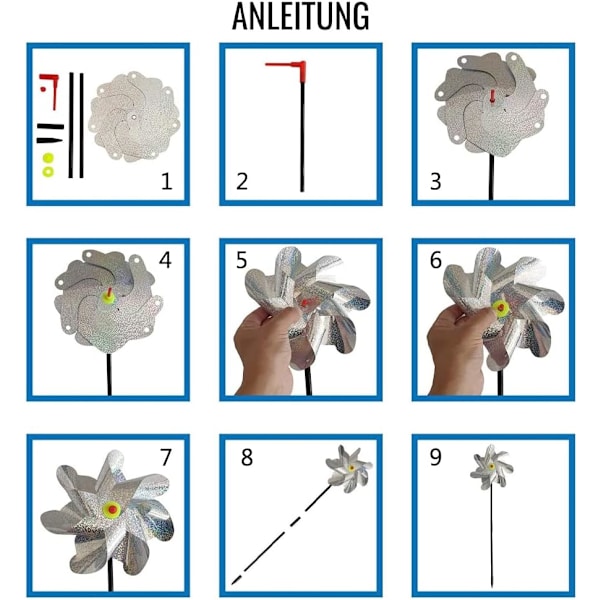Lintupotkuri, 8 kpl lintupotkuria, heijastava lintuhäirintä