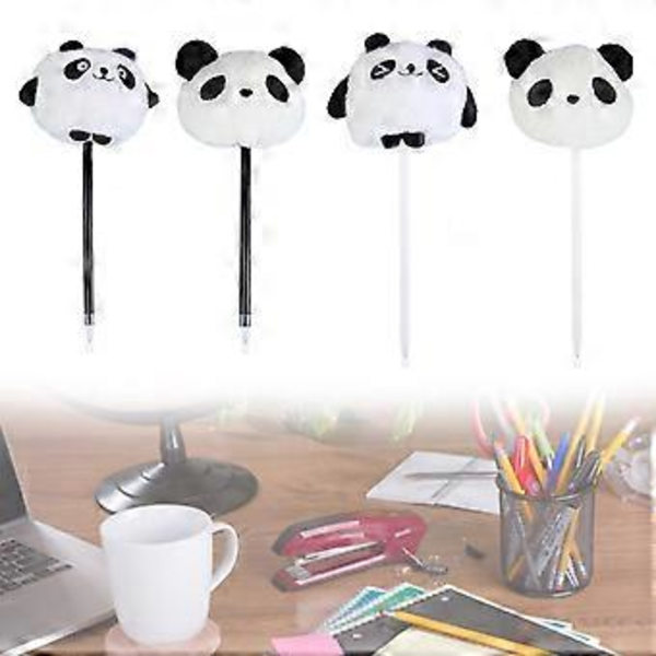 6 kpl Uutuus Kuulakärkikynä Pehmo Panda Kuulakärkikynä Hauska Kirjoituskynä Lapsille Luokan Palkinto Joulusukkatäytteet D