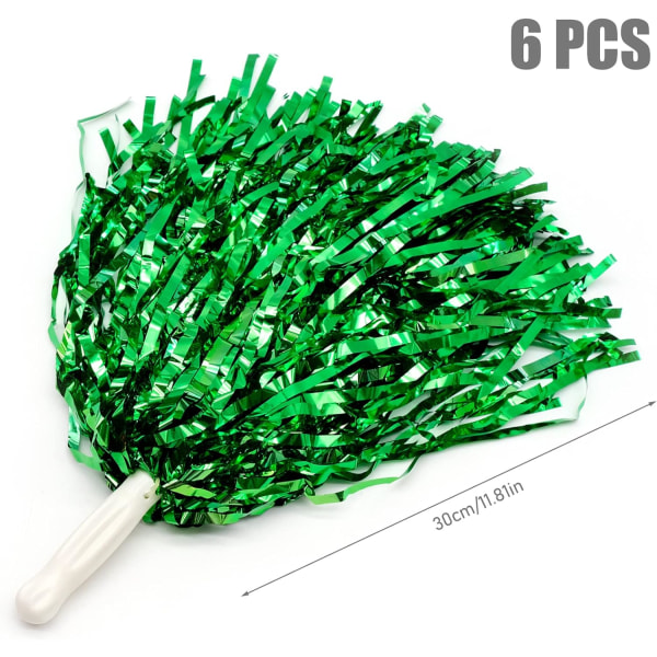 6 stk Cheerleading Pompoms Flerfarget Cheerleader Pomp