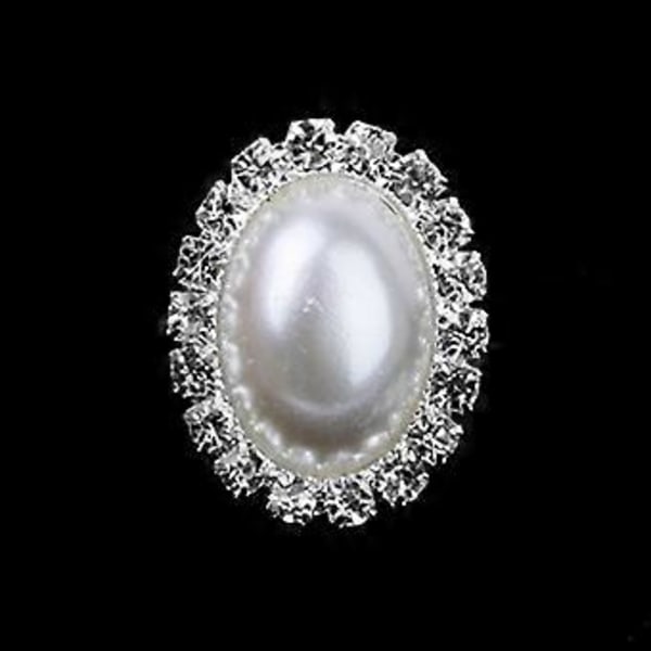 10 stk. Ovale Krystal Knapper Perle Knapper Ornament