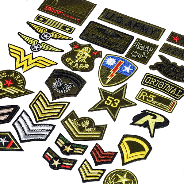 30 stk. Soldat Badges Børnebroderede Mærker Sy På/Stryg På Mærke
