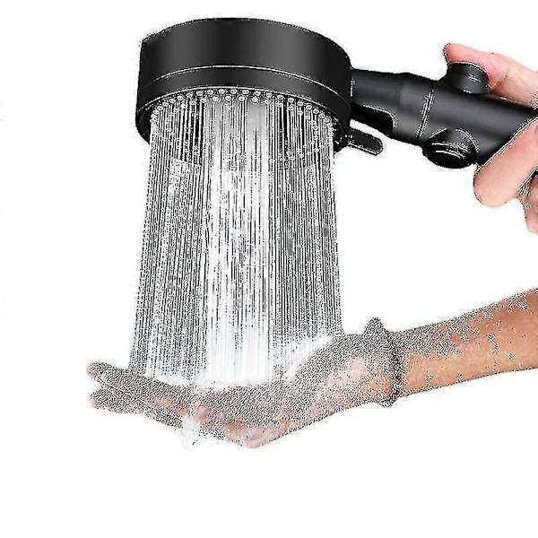 Handdusch, 5-växlad Booster Handdusch (svart)
