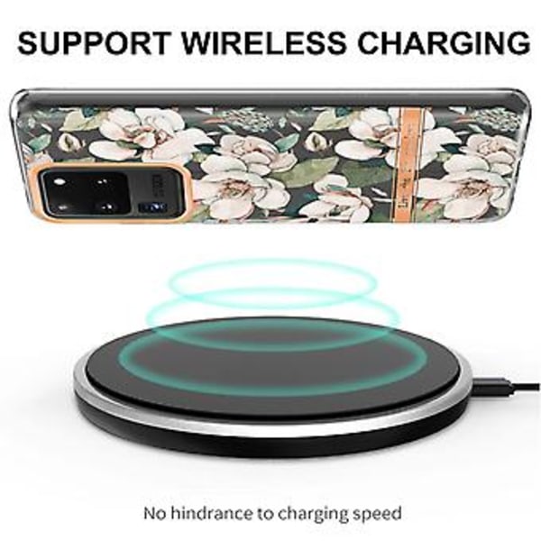 Blomster Planter TPU Cover til Samsung Galaxy S20 Ultra Green