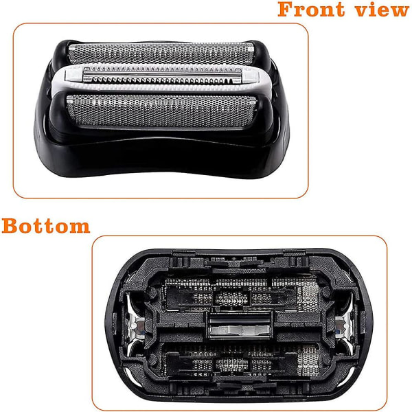 32b barberhode for Braun Series 3 elektriske barbermaskiner 300S 301S 310S