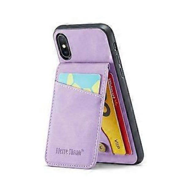 Crazy Horse PU -kotelo iPhone XR:lle Purple