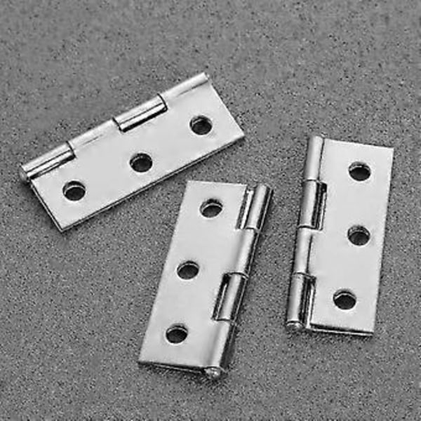 Ammattimainen äänetön sarana - Hiljainen toiminta, ruostumaton teräs, 4,6x3,1cm, 30 kpl, ihanteellinen oviin ja tee-se-itse-projekteihin