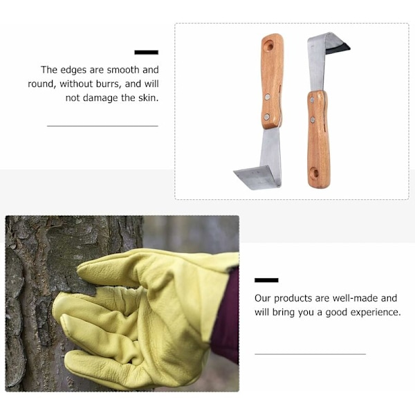 2 st Crack Weeder Spalt ogräsverktyg Fruktträd Bark Skrapning C