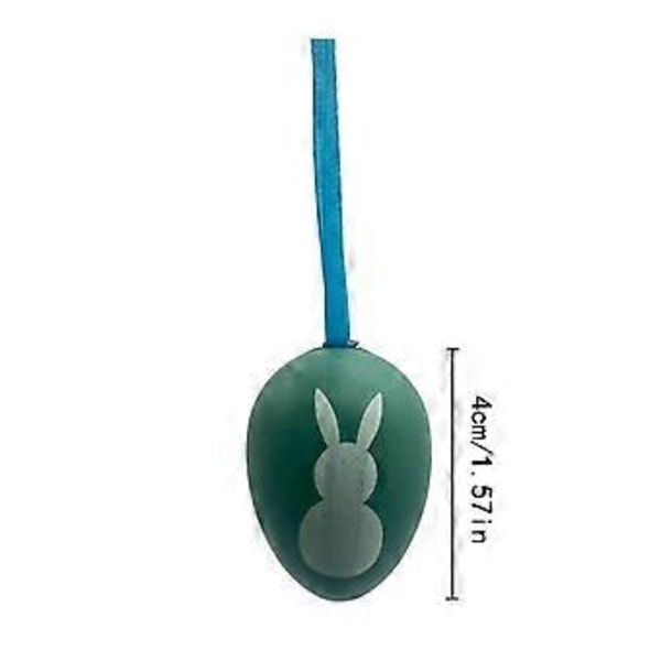 Påske Plast Matte Malte Egg 4cm Høytidsfest Hjem Hengende Festlig Dekor Egg