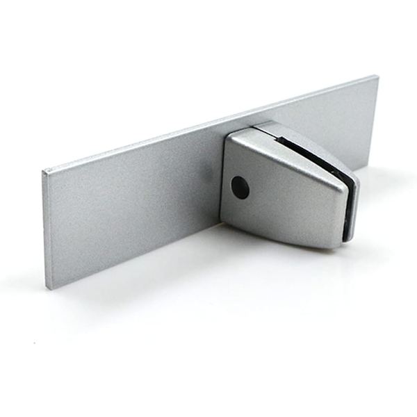 Justerbara glasklämmor i aluminiumlegering, plexiglasbordsklämma, skiljeväggsfäste, skärmdelare, klämma för 4-20 mm sekretessvägg, kontor, labb, 2 st, silver