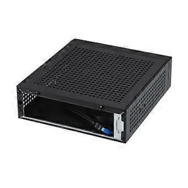 Teollisuuden ohjaus M10 Mini-ITX HTPC-kotelo Helppokäyttöinen PC-kotelo ITX-tietokonekotelo 4 USB-liitännällä toimisto- ja kotikäyttöön