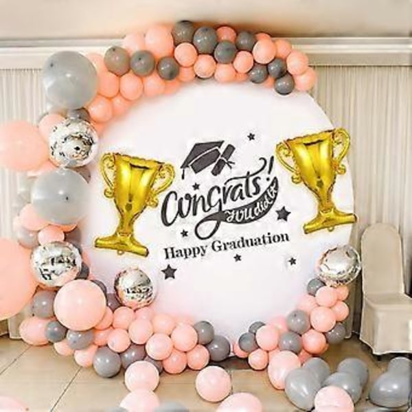 5 stk. Trofé Gradueringsdekorasjoner Gratulerer Ballonger Gradueringsfestutstyr 5pcs
