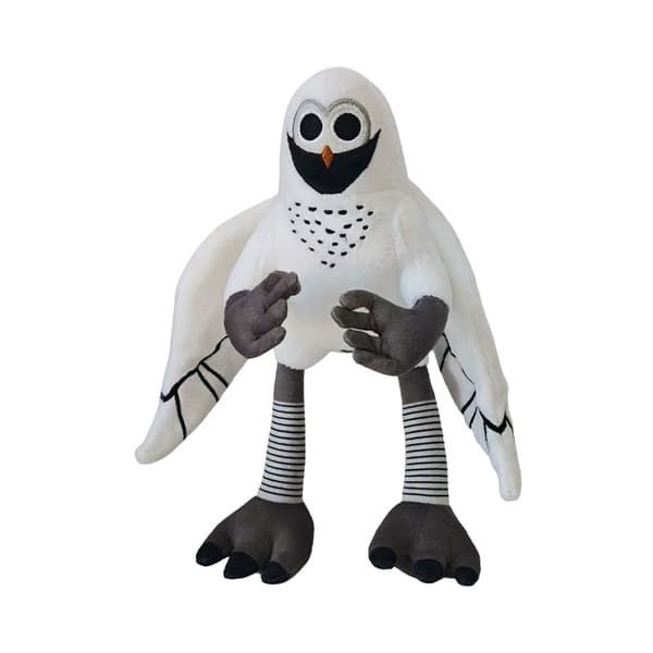 25 cm Skogsnattugle Kosedyr - Hvit Ugle