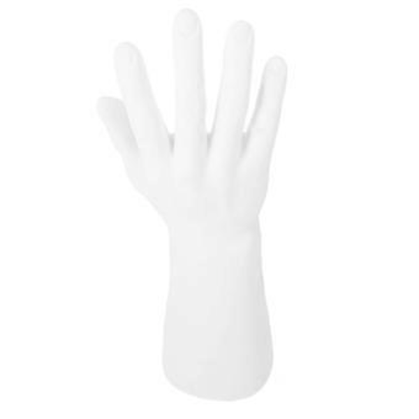 1 st Vinyl Simulation Manlig Handmodell Handform Ringställ Hållare Hand Mannekäng Rack Klocka Ring Display Rekvisita (Vit)