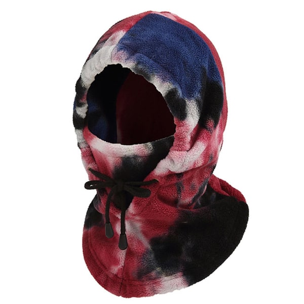 Pure Red Cykel Balaclava Tie Dye Dragsko Håll värmen utomhus H