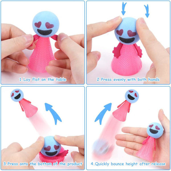 18 glödande hoppande sprite-leksaker, hoppande sprite-leksaker, hoppande boll