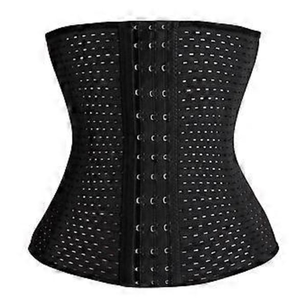Åndbar talje-abdominal korset bælte Body Shaper Trainer XS(Sort S) Black S