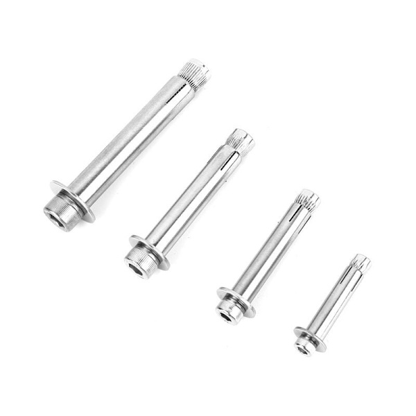 10 stk. M6 50 304 Endbehandlet Rustfrit Stål Hylsesøm
