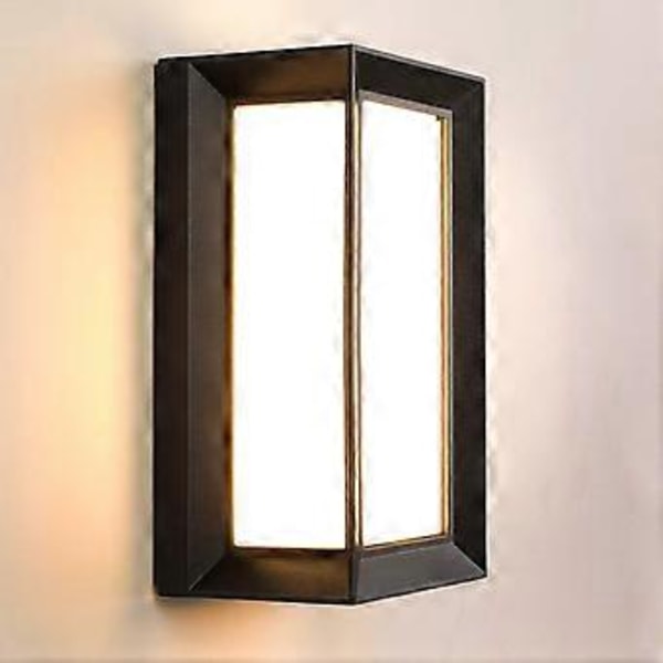Udendørs væglampe 18 W Udendørs væglampe IP66 Udendørs LED væglampe udendørs belysning Vandtæt lampe i aluminium Varm hvid 18