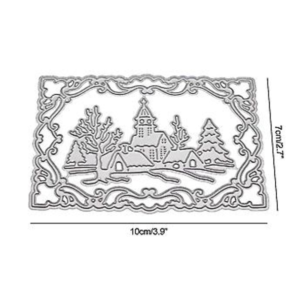 Kreativ Papirindretning, DIY Scrapbooking Dies Jul Metal Skærestencils Til Kortfremstilling, Håndværk Prægeværktøjer Til Hjemmelavede Gaver Til
