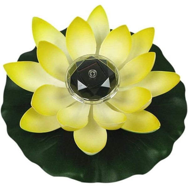 Flytande Lotus Solcellslampa Sol Lotus Blomma LED Solcellslampa 28X8