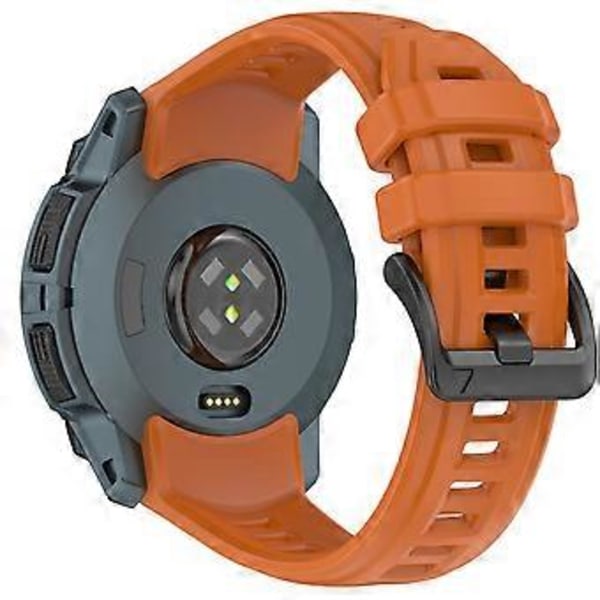 Til Garmin Instinct 3 45mm Urrem 22mm Silikone Udskiftningsrem Dark Orange