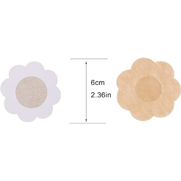 80 st engångsblommiga bröstvårtsskydd i non-woven, bekväma d