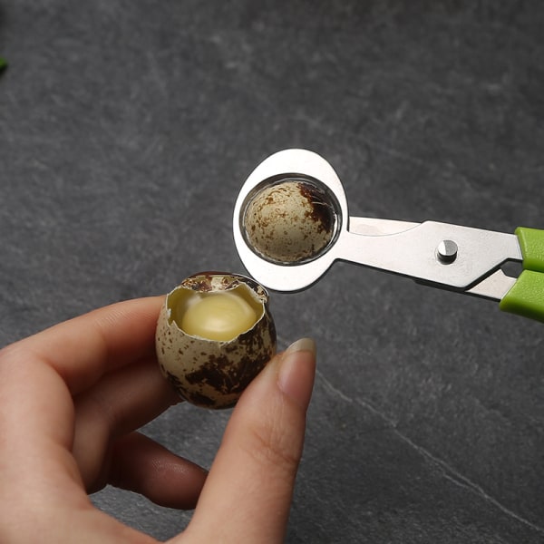 2 stk. sorte vaktelsakser, rustfrie stålsakser til egg, vaktel E