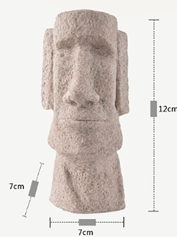 Påskeøya Statue Påskedag Figurer Hjemmedekorasjon Tilgang