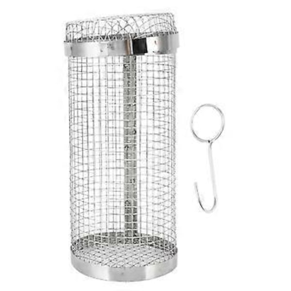 Grillkurv til grillning, rustfrit stål, varmebestandig, rustforebyggende BBQ-grillbur med krog til campingfest 20 cm/7,9 tommer
