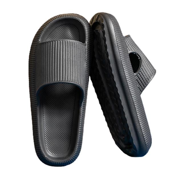 Kesäliukumattomat sandaalit Platform-pohjaiset rantakengät Unisex-tossut Nopeasti kuivuva.36-37.Musta Black 36-37