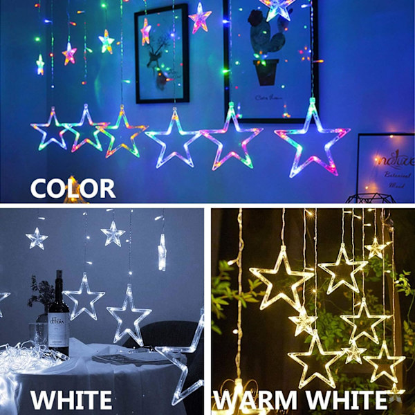 LED-gardinlys, lysgardin, julegardinlys, jul