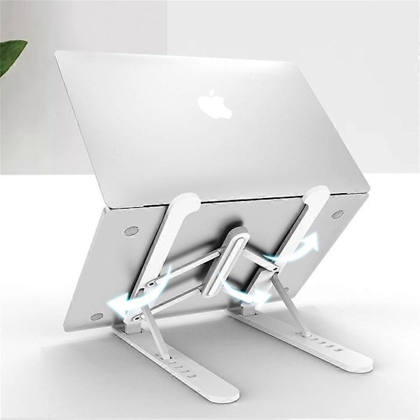 Laptop Stativ, Foldbar Desktop Laptop Stativ, Bærbar Justerbar Laptop Stativ, Gave til Ham, Pink